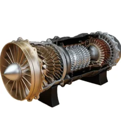 SKYMECH 1/20 Turbofan Engine Model Kit - Build Your Own Turbofan Engine that Works - WS-15 DIY Turbofan Frighter Engine 150+Pcs