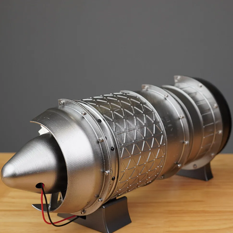 SKYMECH 1/3 Turbojet Engine Model Kit - Build Your Own Turbojet Engine that Works - WP-85 Turbojet DIY Aircraft Engine Model 100Pcs
