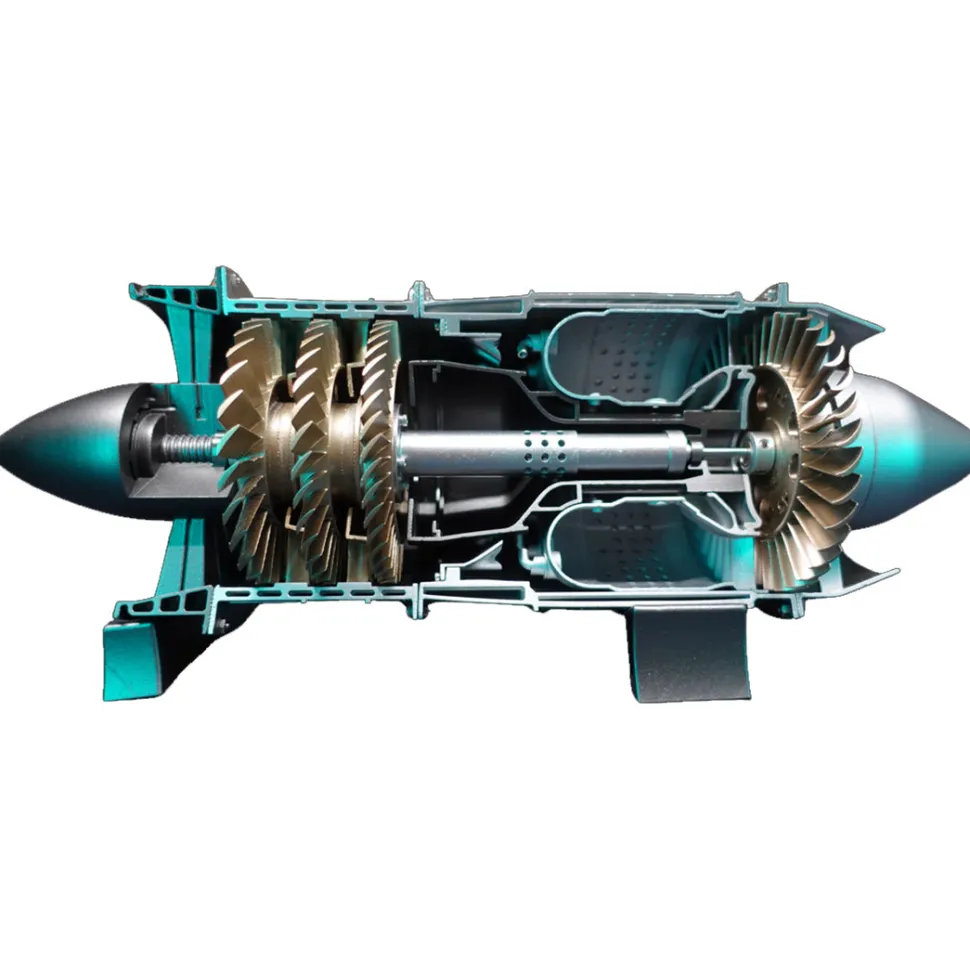 SKYMECH 1/3 Turbojet Engine Model Kit - Build Your Own Turbojet Engine that Works - WP-85 Turbojet DIY Aircraft Engine Model 100Pcs