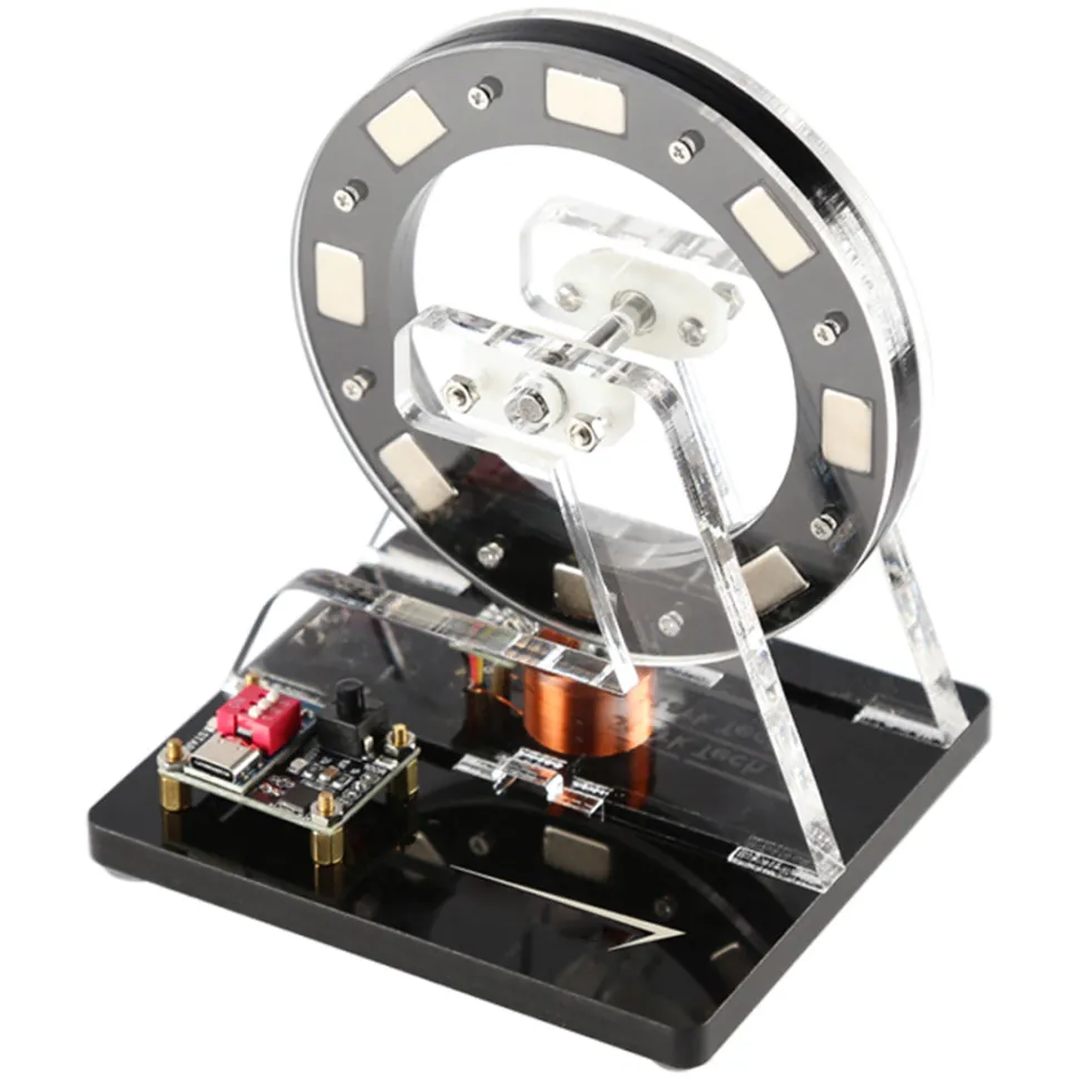 Small Hall Sensor Motor Model - Brushless Ferris Wheel Demonstrator, Bedini Style - Low Power Consumption High Speed Tech Desk Decor