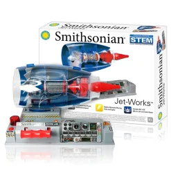 Smithsonian Jet Works Advanced Science Kit - Build Your Own Jet Engine - DIY Assembly Turbofan Jet Engine Model Kit