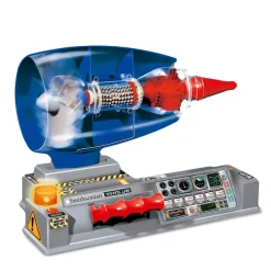 Smithsonian Jet Works Advanced Science Kit - Build Your Own Jet Engine - DIY Assembly Turbofan Jet Engine Model Kit
