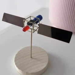 Solar Powered Metal Wire Satellite DIY Electronic Sculpture Kit