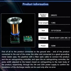 Solid State Music Tesla Coil Artificial Lightning Arc Plasma Loudspeaker