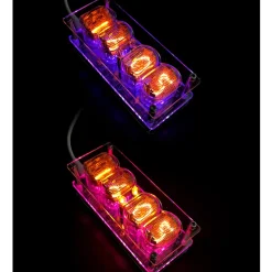 Soviet Cyberpunk IN12 Nixie Tube Clock - Retro Vintage Desktop Decor