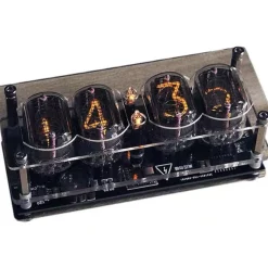 Soviet Cyberpunk IN12 Nixie Tube Clock - Retro Vintage Desktop Decor