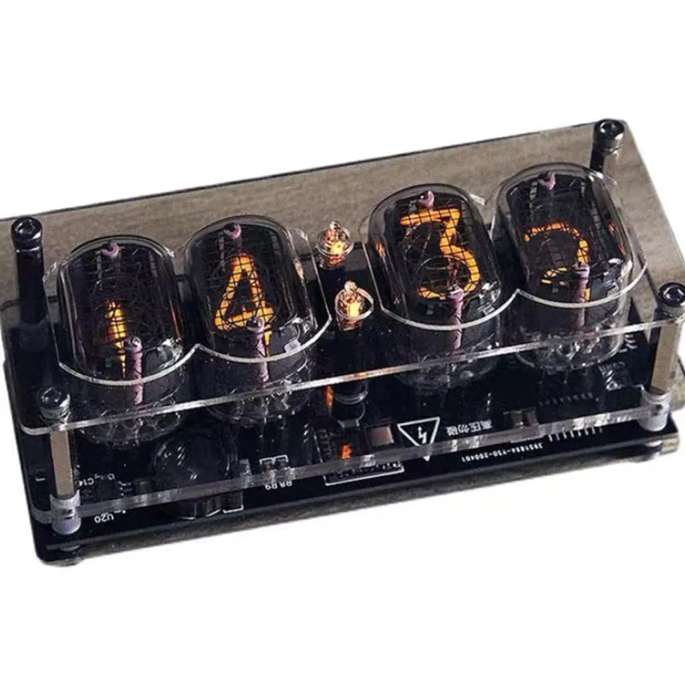 Soviet Cyberpunk IN12 Nixie Tube Clock - Retro Vintage Desktop Decor