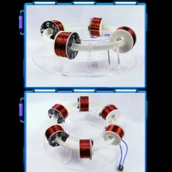 Stark 6 Coils Ring Accelerator Cyclotron High-tech Physics Model