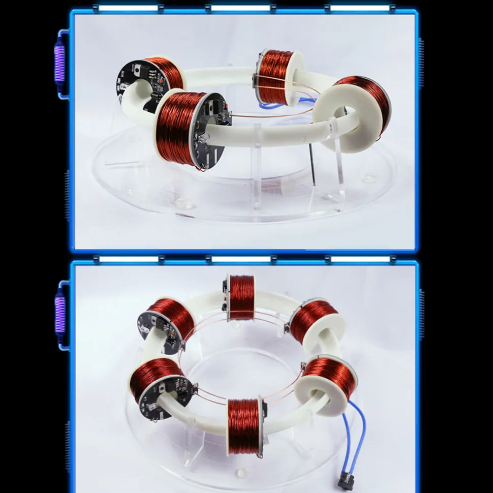 Stark 6 Coils Ring Accelerator Cyclotron High-tech Physics Model