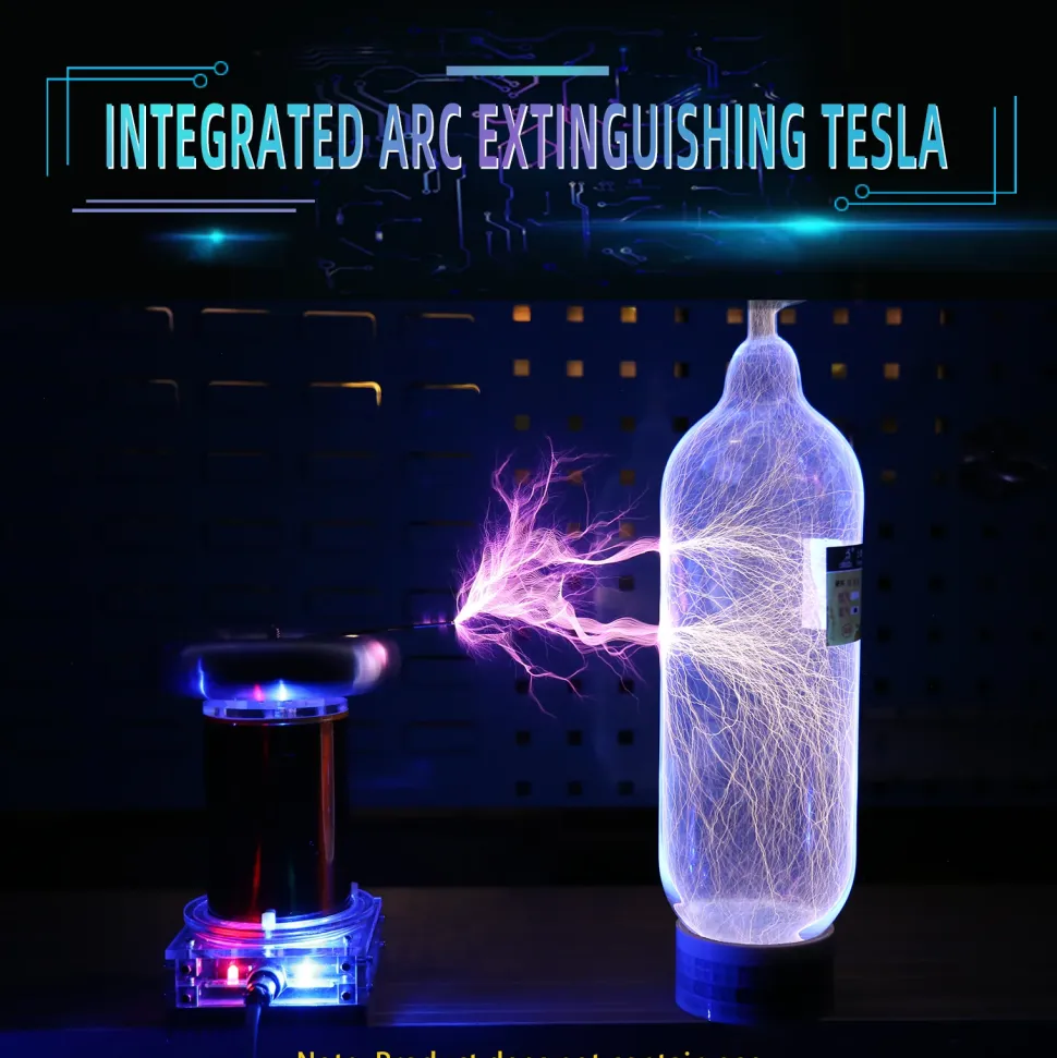 STARK SSTC Music Tesla Coil Integrated Arc Extinguishine Tesla Teaching Model High-tech Toy