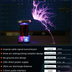 STARK SSTC Music Tesla Coil Integrated Arc Extinguishine Tesla Teaching Model High-tech Toy