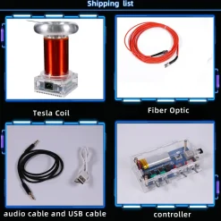 STARK SSTC Music Tesla Coil Integrated Arc Extinguishine Tesla Teaching Model High-tech Toy