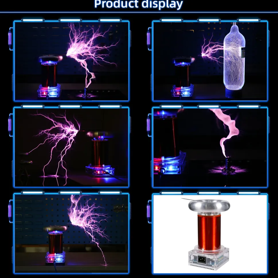 STARK SSTC Music Tesla Coil Integrated Arc Extinguishine Tesla Teaching Model High-tech Toy