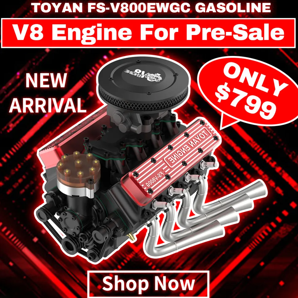 Starter Kit for TOYAN FS-V800WGPC Gasoline V8 Engine Model