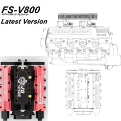 Start Ignition and Water Cooling Kit for HOWIN & TOYAN V8 Engine FS-V800 Engine - TOYAN Original