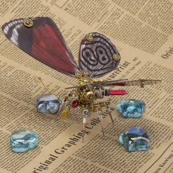 Steampunk 3D Butterfly Model Metal Puzzle DIY Assembly Kit for Kids, Teens and Adults (150PCS+)
