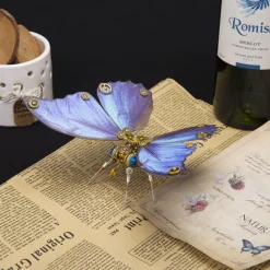Steampunk 3D Butterfly Model Metal Puzzle DIY Assembly Kit for Kids, Teens and Adults (150PCS+)