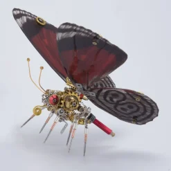 Steampunk 3D Butterfly Model Metal Puzzle DIY Assembly Kit for Kids, Teens and Adults (150PCS+)