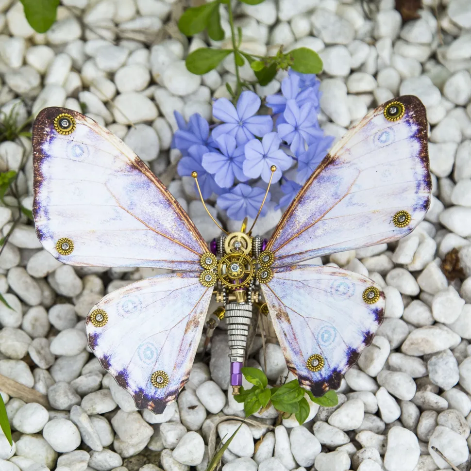 Steampunk 3D Butterfly Model Metal Puzzle DIY Assembly Kit for Kids, Teens and Adults (150PCS+)