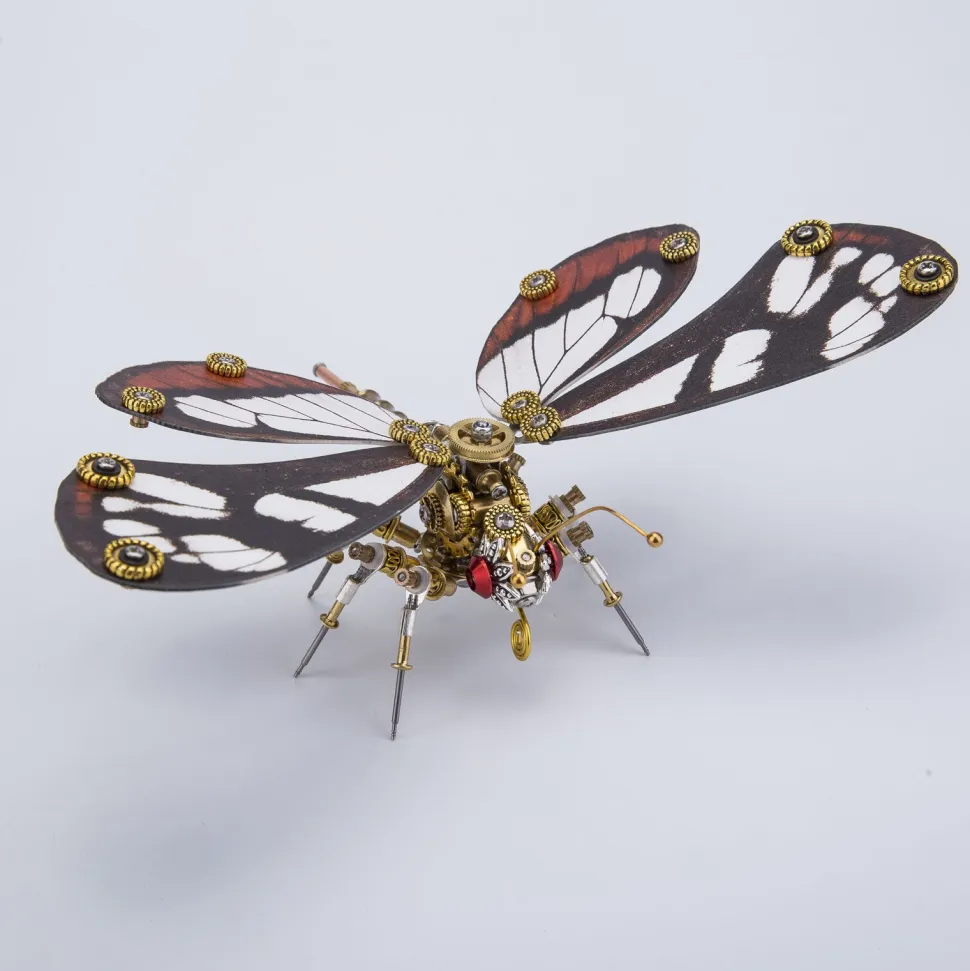 Steampunk 3D Butterfly Model Metal Puzzle DIY Assembly Kit for Kids, Teens and Adults (150PCS+)