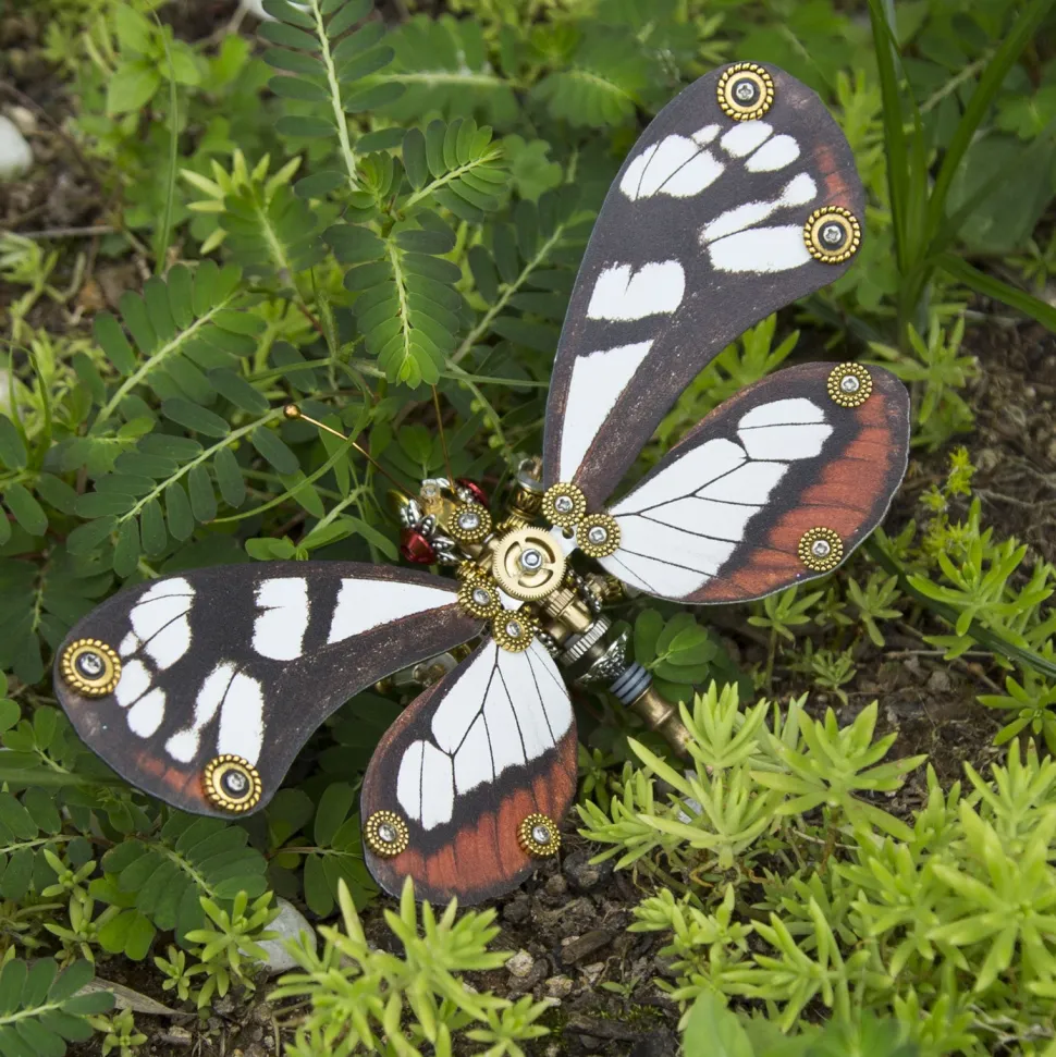 Steampunk 3D Butterfly Model Metal Puzzle DIY Assembly Kit for Kids, Teens and Adults (150PCS+)