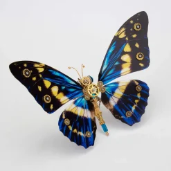 Steampunk 3D Butterfly Model Metal Puzzle DIY Assembly Kit for Kids, Teens and Adults (150PCS+) - Morpho Helena