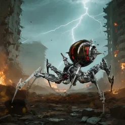 Steampunk Mechanical War Spider 3D Assembly Model Kit – Build Your Own Industrial Arachnid Artillery