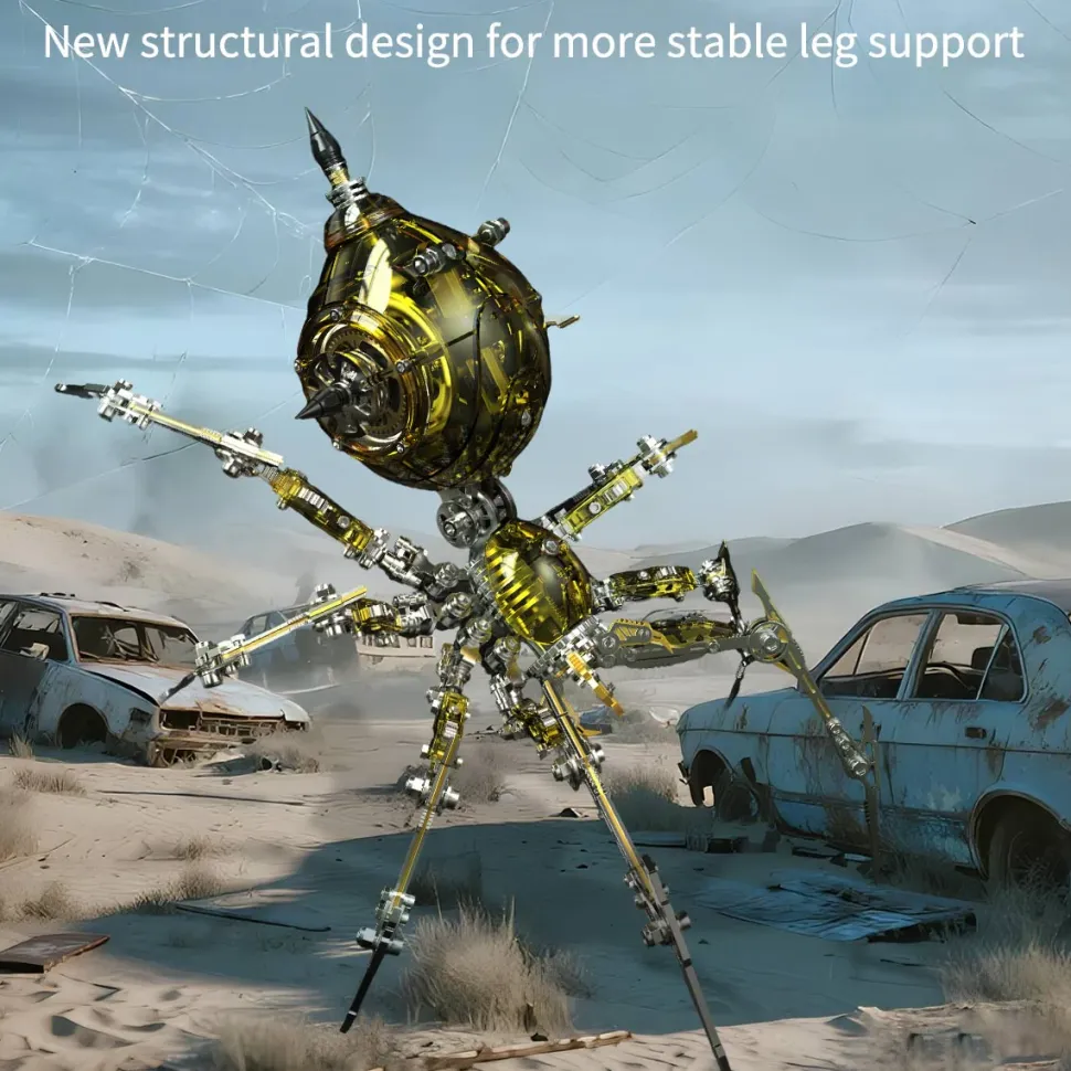 Steampunk Mechanical War Spider 3D Assembly Model Kit – Build Your Own Industrial Arachnid Artillery