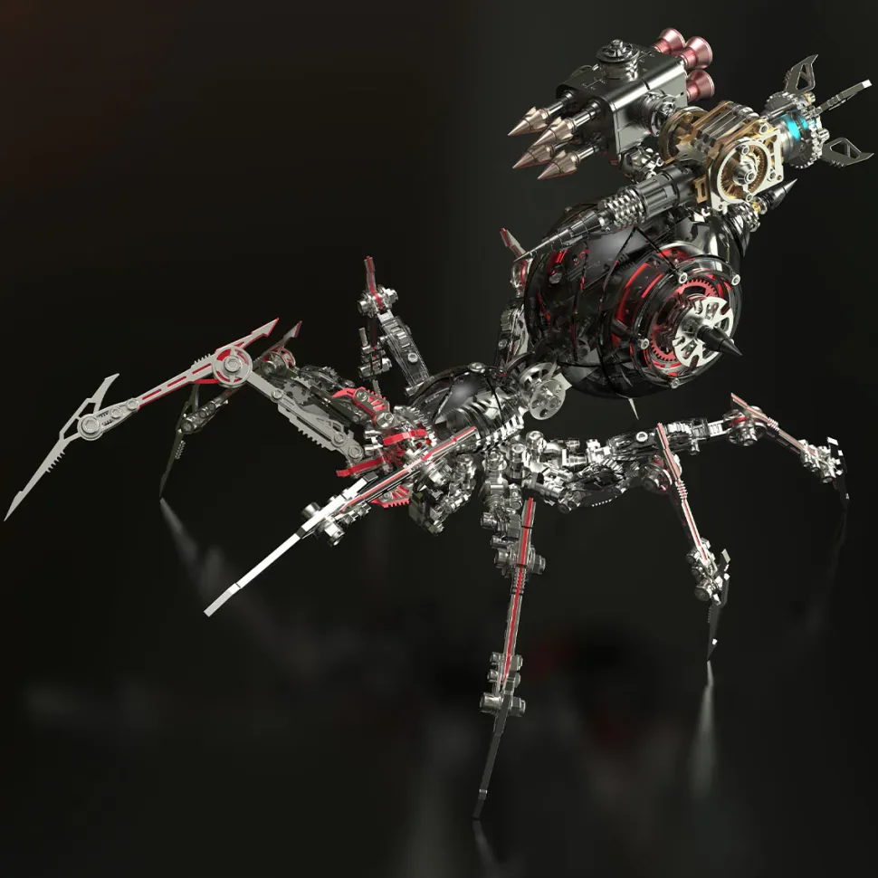 Steampunk Mechanical War Spider 3D Assembly Model Kit – Build Your Own Industrial Arachnid Artillery