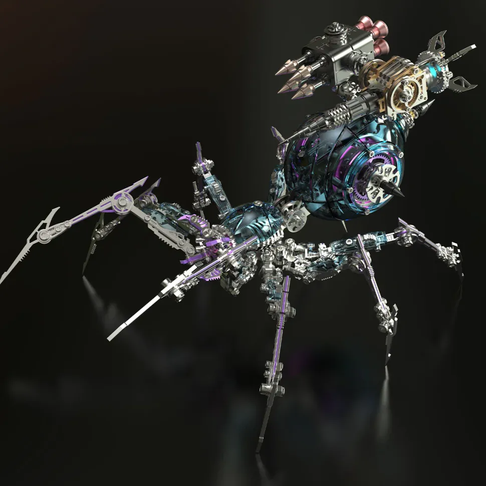 Steampunk Mechanical War Spider 3D Assembly Model Kit – Build Your Own Industrial Arachnid Artillery
