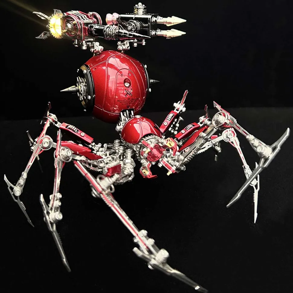 Steampunk Mechanical War Spider 3D Assembly Model Kit – Build Your Own Industrial Arachnid Artillery