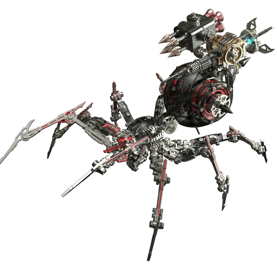 Steampunk Mechanical War Spider 3D Assembly Model Kit – Build Your Own Industrial Arachnid Artillery