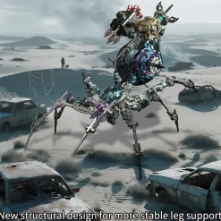 Steampunk Mechanical War Spider 3D Assembly Model Kit – Build Your Own Industrial Arachnid Artillery