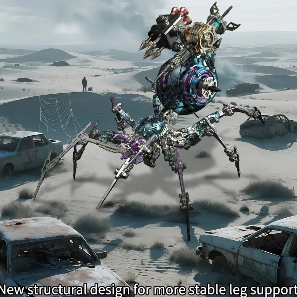 Steampunk Mechanical War Spider 3D Assembly Model Kit – Build Your Own Industrial Arachnid Artillery
