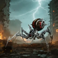 Steampunk Mechanical War Spider 3D Assembly Model Kit – Build Your Own Industrial Arachnid Artillery