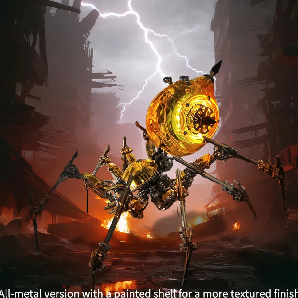 Steampunk Mechanical War Spider 3D Assembly Model Kit – Build Your Own Industrial Arachnid Artillery