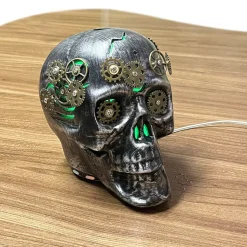 Steampunk Skull Essential Oil Diffuser with LED Night Light