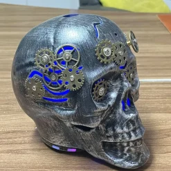 Steampunk Skull Essential Oil Diffuser with LED Night Light