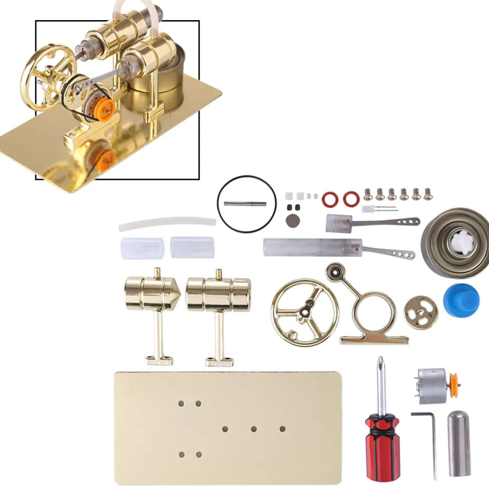 Stirling Engine Generator Model DIY Assembly Kit Physical Experiment