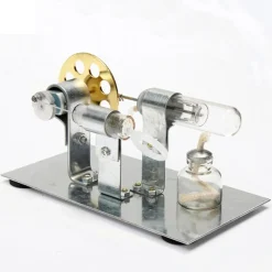 Stirling Engine Kit DIY Single Cylinder Stirling Engine - Ideal Engine Model Gift for Your Kids Enginediy