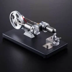 Stirling Engine Kit Unassembled Engine Kit Electricity Generator with 4 LED Light - Perfect Gift Choice