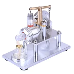 Stirling Engine Model Stainless Steel Balance Stirling Engine Science Experiment Toy - Enginediy