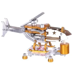 Stirling Engine with Helicopter Design Vacuum Engine Model Science Toy Decor Collection