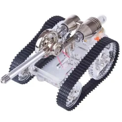 Tank Stirling Engine Car Motor Model External Combustion Engine Toy Gift - Enginediy