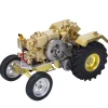 T1 Antique Roller Tractor Model with Mini Water-cooled Single-cylinder Gasoline IC Engine