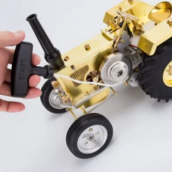 T16 Antique Roller Tractor Model with 1.6cc Mini Horizontal Air-cooled Single-cylinder Gasoline IC Engine