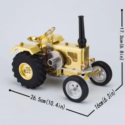 T16 Antique Roller Tractor Model with 1.6cc Mini Horizontal Air-cooled Single-cylinder Gasoline IC Engine