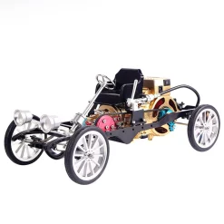 Teching Car Engine Assembly Kit Single Cylinder Car Building Kit Toy Gift for Adult