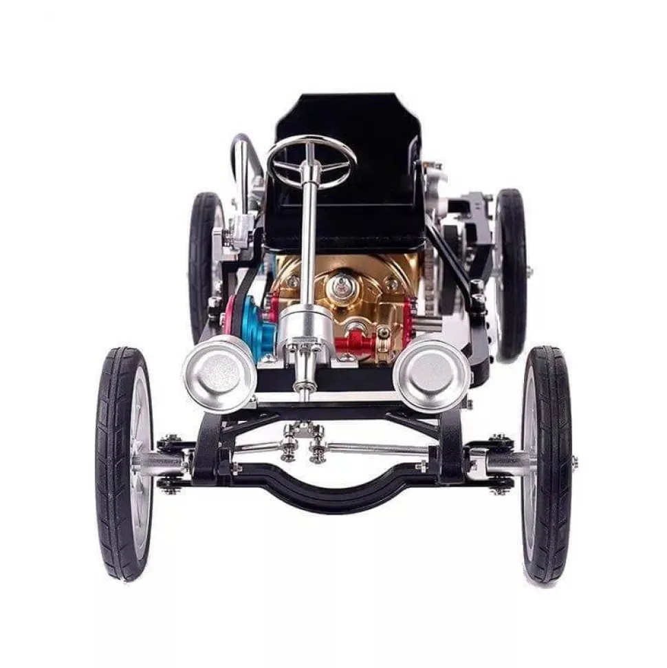 Teching Car Engine Assembly Kit Single Cylinder Car Building Kit Toy Gift for Adult