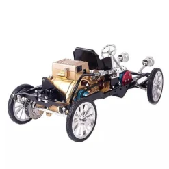 Teching Car Engine Assembly Kit Single Cylinder Car Building Kit Toy Gift for Adult